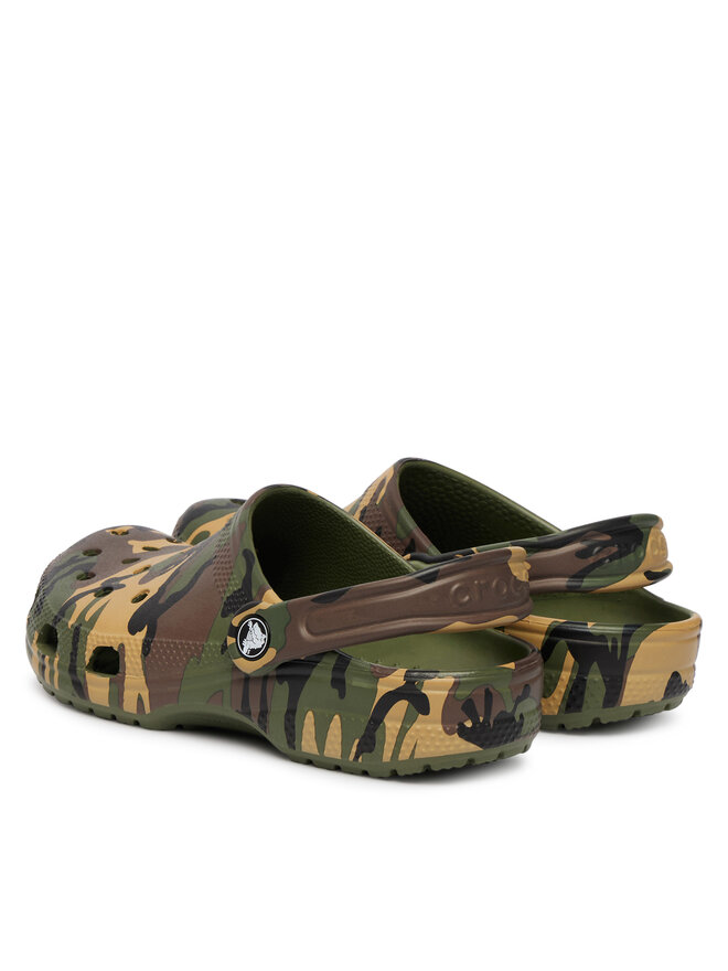 Crocs Шльопанці Crocs Classic Camouflage Clog 211879 Зелений