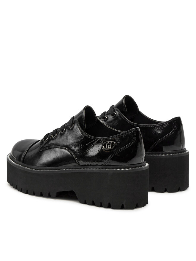 Liu Jo Oxford Schuhe Liu Jo Forty Francesina SF4015 PX041 Schwarz