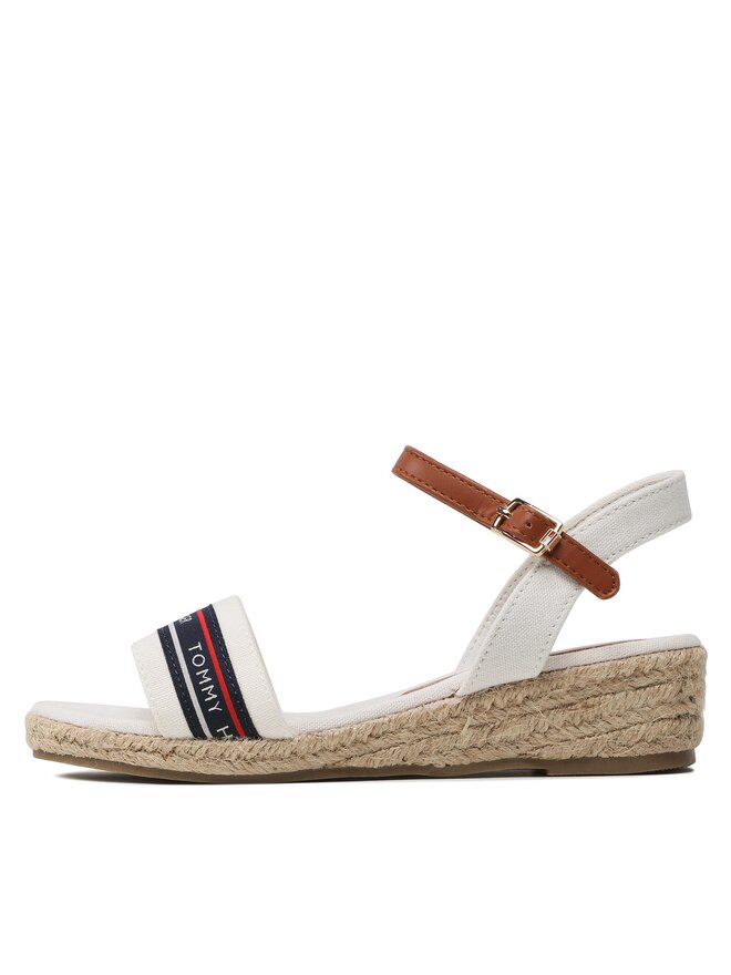 Tommy Hilfiger Espadrilky Tommy Hilfiger Rope Wedge T3A7-32777-0048X100 M Bílá