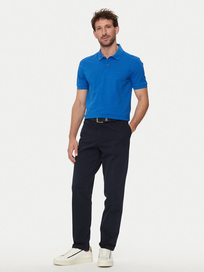 BOSS Boss Поло Pallas 50468301 Голубий Regular Fit