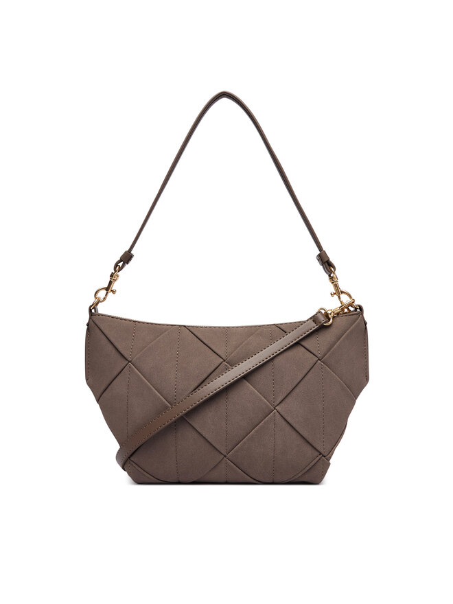 Calvin Klein Handtasche Calvin Klein Woven Sueded Shoulder Bag LV04F3694G Braun