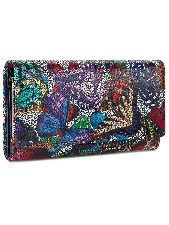Stefania Cartera grande para mujer Stefania SV-007/MOT+DF Azul marino