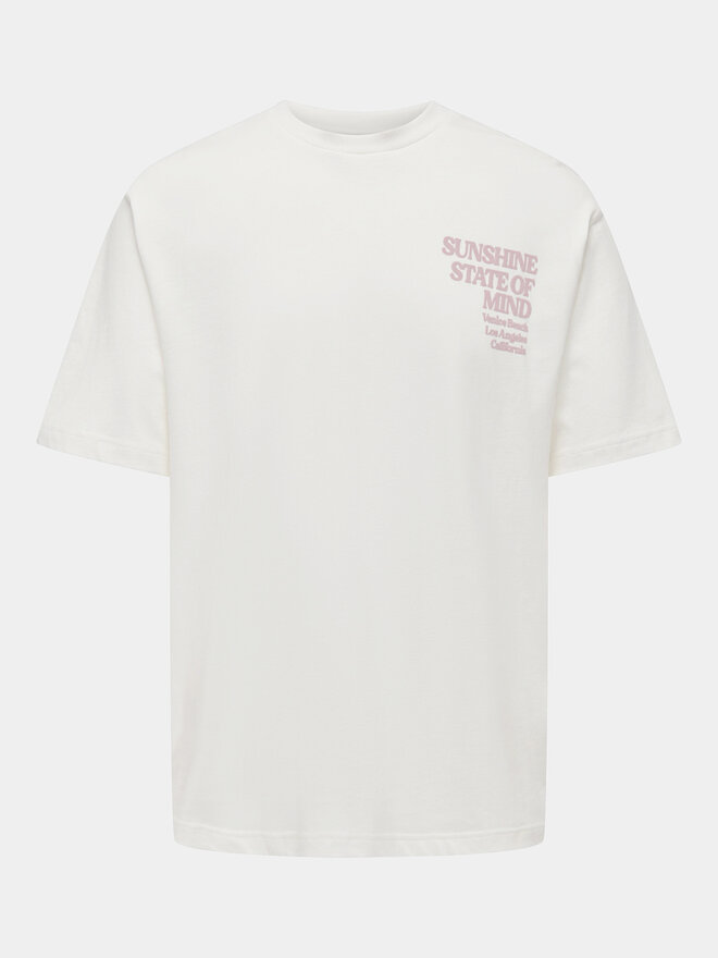 Only & Sons Only & Sons Camiseta Kenny 22028736 Blanco Relaxed Fit