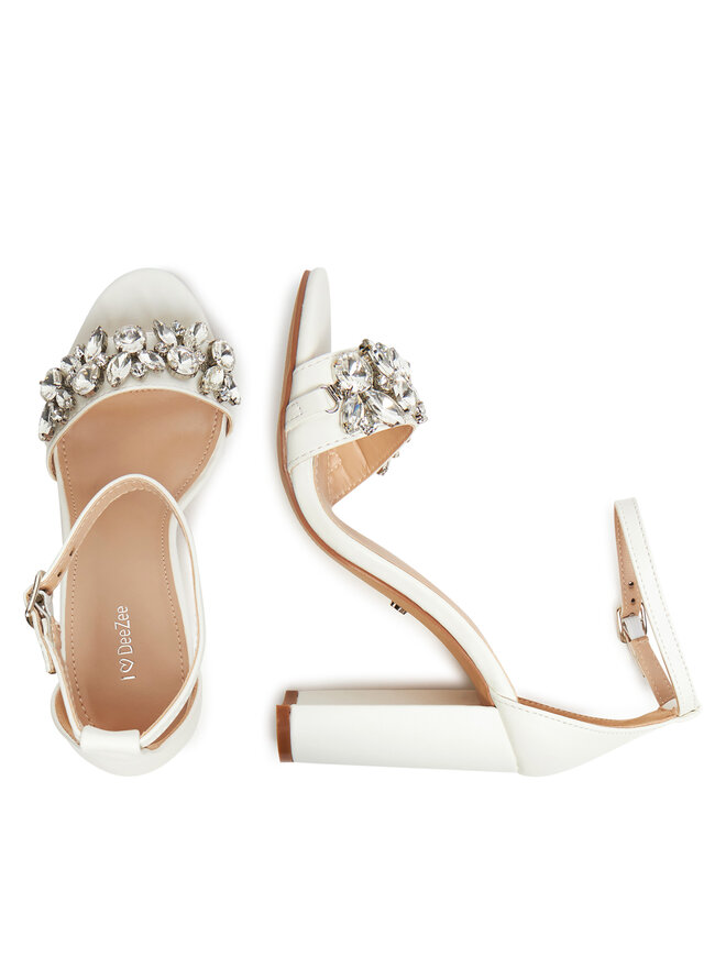 DeeZee Sandale DeeZee F0812-4 Alb