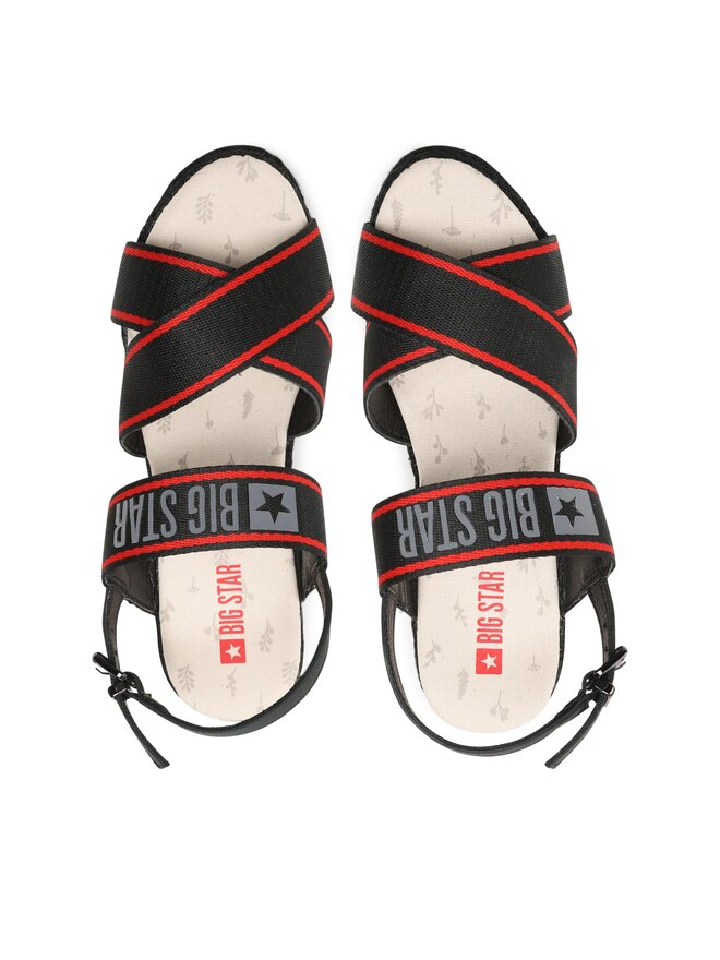 Big Star Shoes Sandały Big Star Shoes LL274881 Czarny