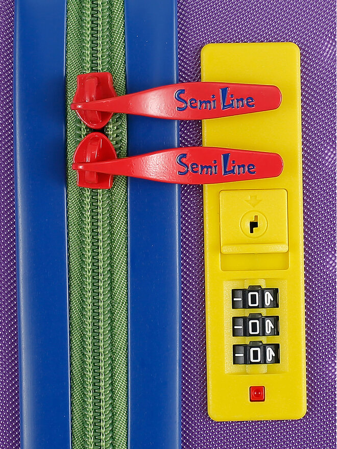 Semi Line Μεσαία Βαλίτσα Semi Line T5940-2 Μωβ
