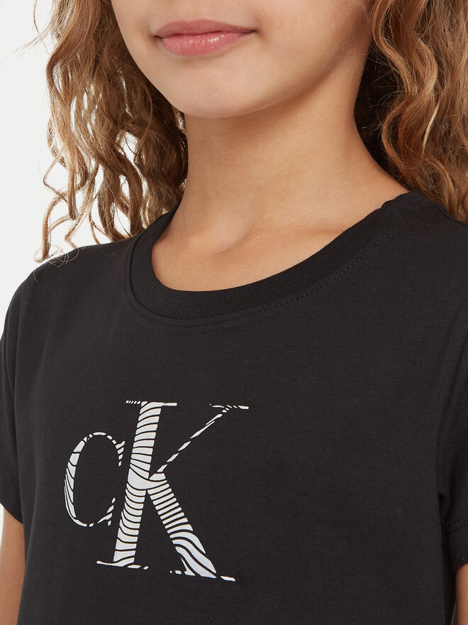 Calvin Klein Jeans Calvin Klein Jeans T-Shirt Iridescent IG0IG02433 Schwarz Regular Fit