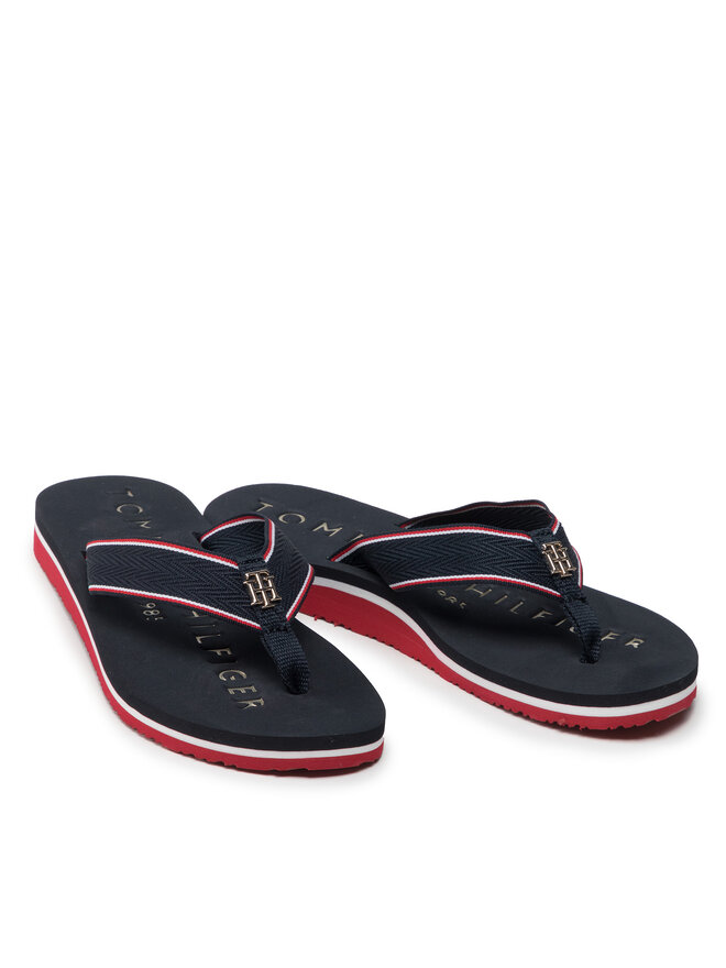 Tommy Hilfiger Σαγιονάρες Tommy Hilfiger Th Hardware Flat Beach Sandal FW0FW06421 Σκούρο μπλε