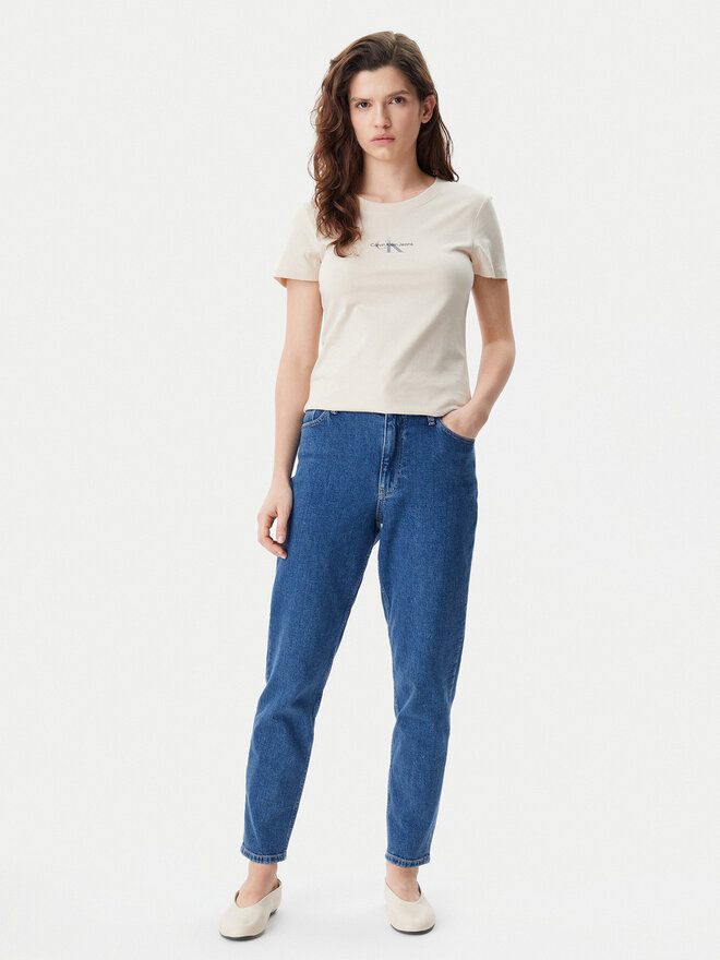 Calvin Klein Jeans Calvin Klein Jeans Футболка Gradient Monologo J20J225252 Бежевий Slim Fit