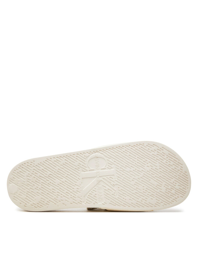 Calvin Klein Jeans Iešļūcenes Calvin Klein Jeans Slide Institutional Metallic YM0YM01018 Pelēks