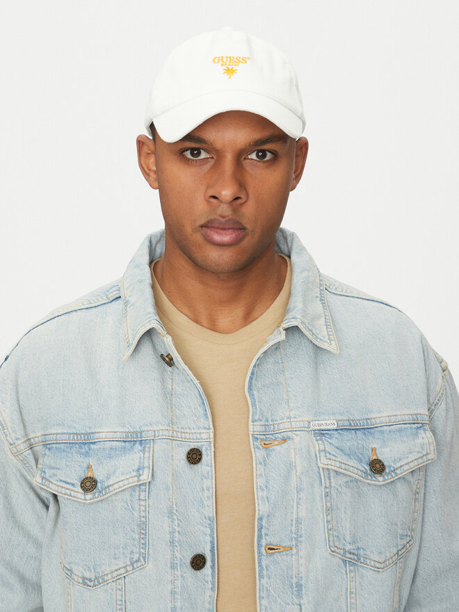 Guess Бейсболка Guess F5GZ00 WO07T Білий