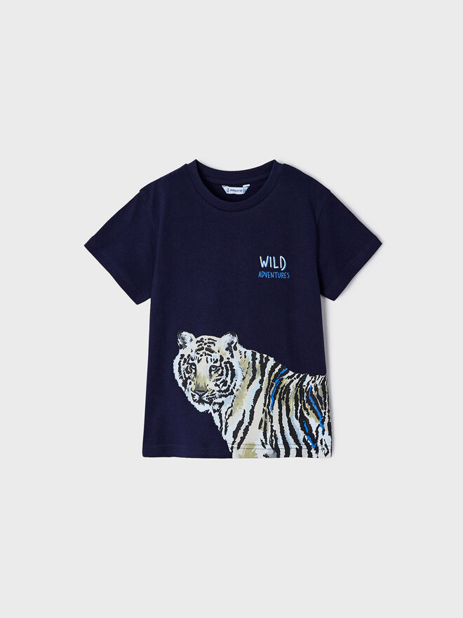 Mayoral Mayoral T-Shirt 3007 Σκούρο μπλε Regular Fit