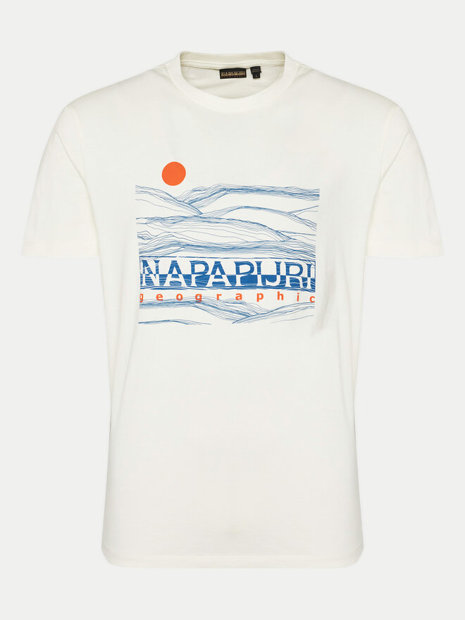 Napapijri Napapijri Marškinėliai S-Buti NP0A4INM Balta Regular Fit