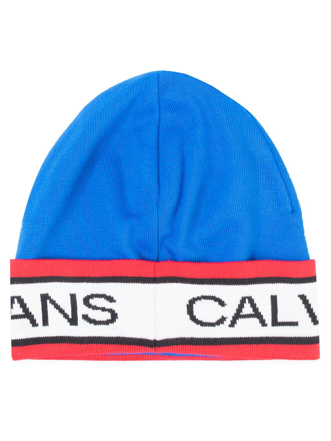 Calvin Klein Jeans Mütze Calvin Klein Jeans J Punk Stripe Beanie K50K505324 Blau