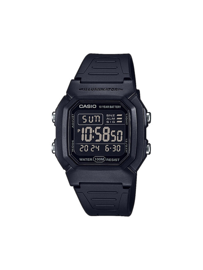 Casio Uhr Casio W-800H-1BVES Schwarz
