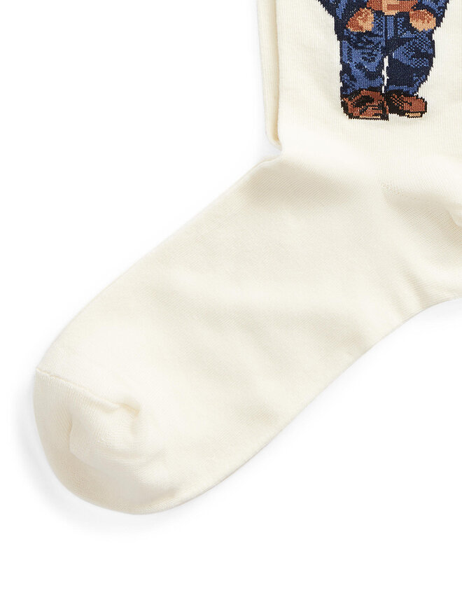 Polo Ralph Lauren Augstas sieviešu zeķes Polo Ralph Lauren 455792964001 Balts