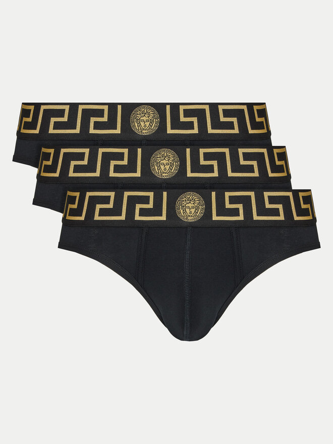 Versace Versace Σετ σλιπ 3 τμχ. AU10327 1A10011 Μαύρο