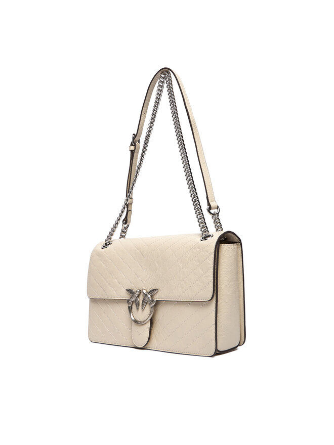 PINKO Handtasche PINKO Love One Light Classic AI 25-26 PLTT 106174 A2JC Creme