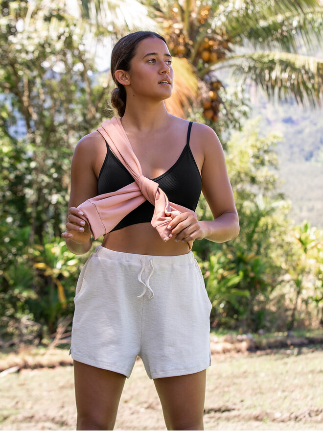 Roxy Roxy Špotni nedrček Seamless Bra Tops ERJKT04020 Siva