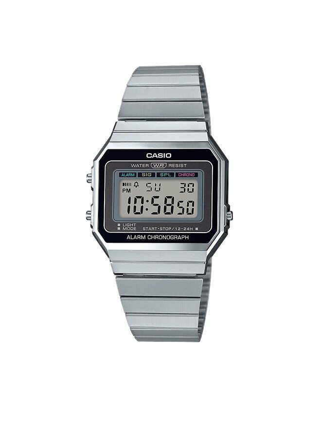 Casio Zegarek Casio Vintage A700WE-1AEF Srebrny