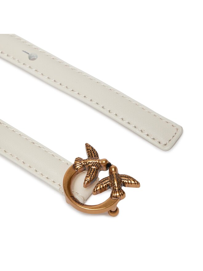 PINKO Pasek na talię Pinko Love Berry H1 Belt PE 24 PLT01 102148 A0F1 Biały