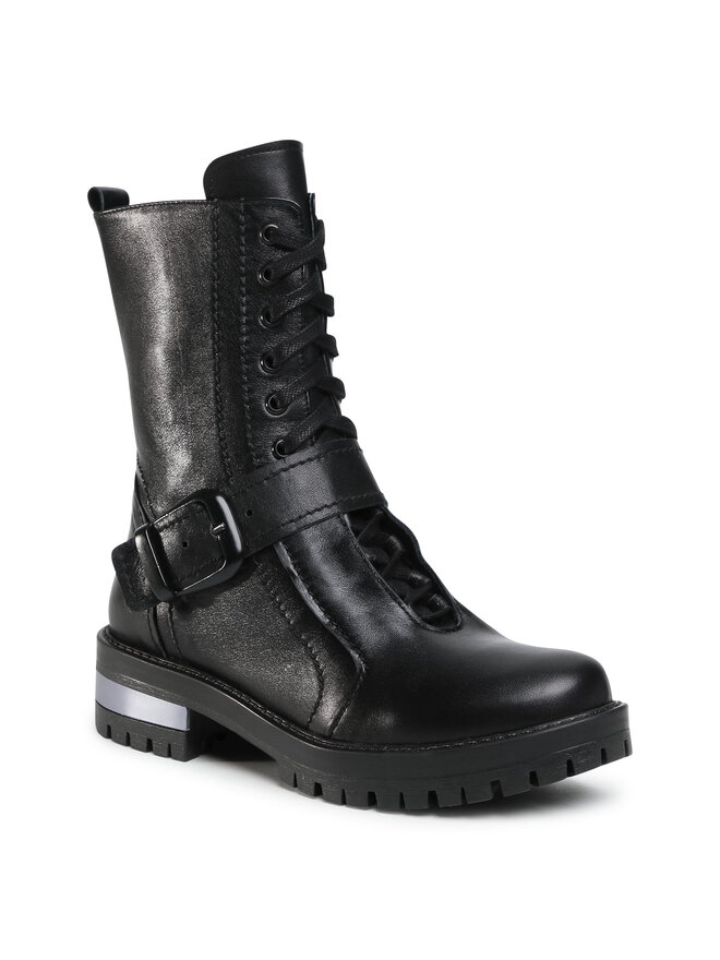 Eva Minge Schnürstiefeletten Eva Minge EM-33-08-000899 Schwarz