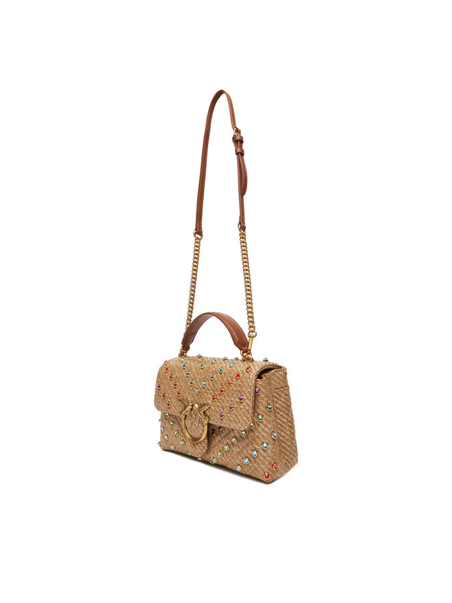 PINKO Kabelka PINKO Love Lady Puff Mini Cl PE 25 PLTT 100044 A2CG Béžová