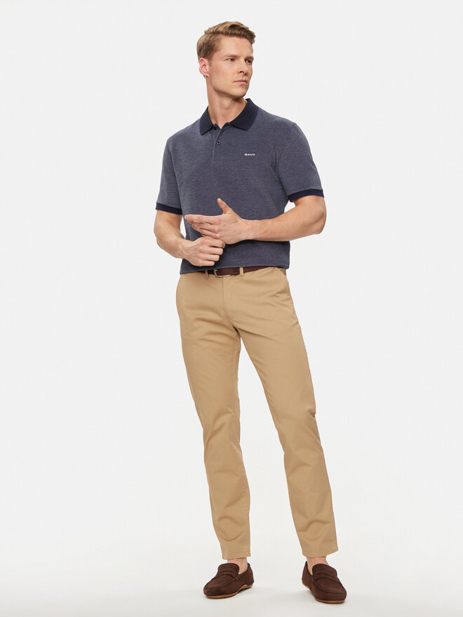 Gant Gant Pólóing Oxford 2057029 Sötétkék Regular Fit
