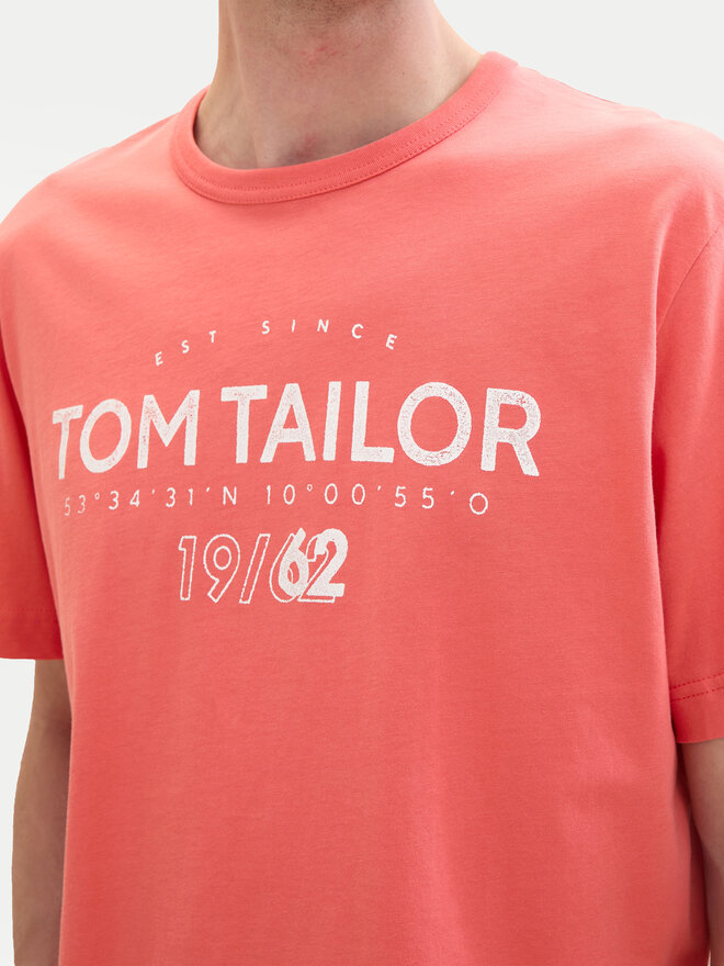 Tom Tailor Tom Tailor Póló 1041871 Piros Regular Fit
