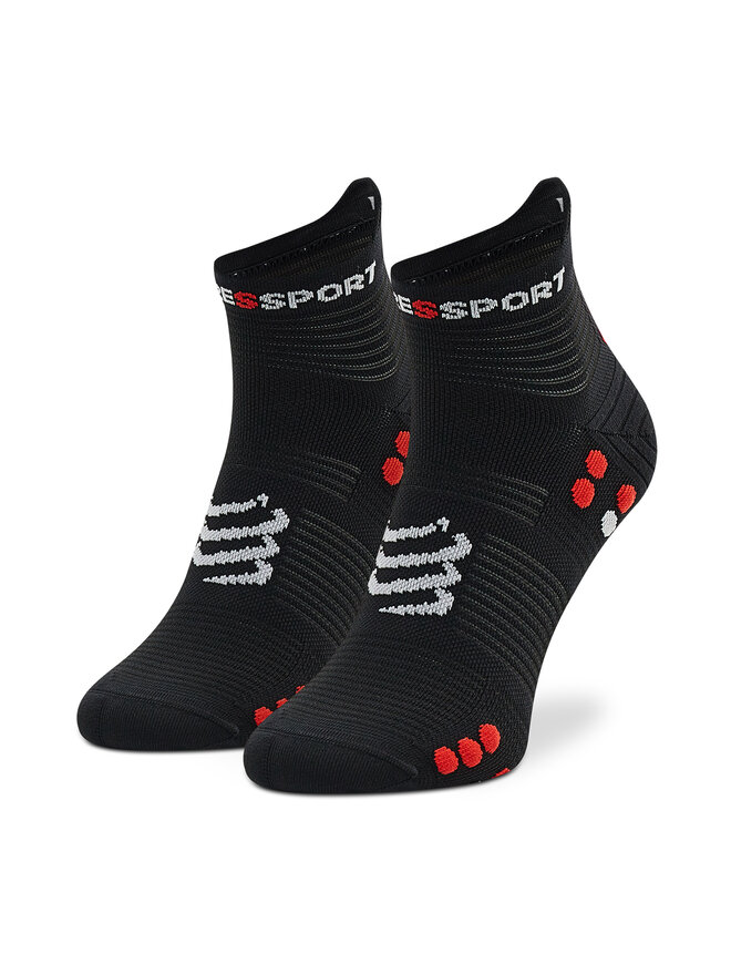 Compressport Calzini lunghi unisex Compressport Pro Racing Socks V4.0 Run Low XU00047B_906 Nero