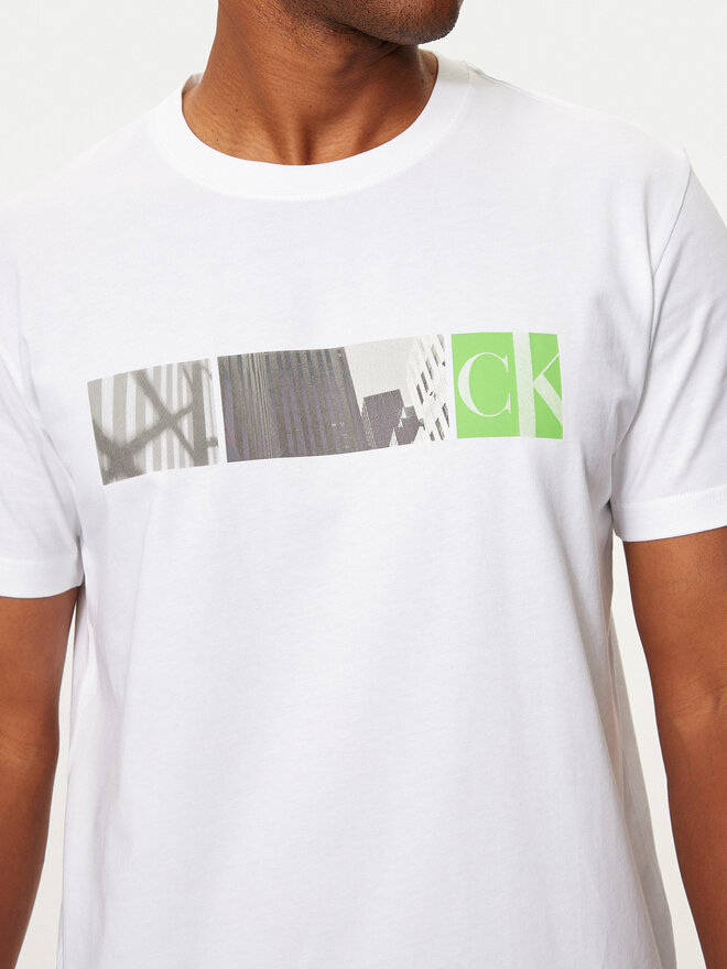 Calvin Klein Jeans Calvin Klein Jeans Футболка City Block J30J326865 Білий Regular Fit