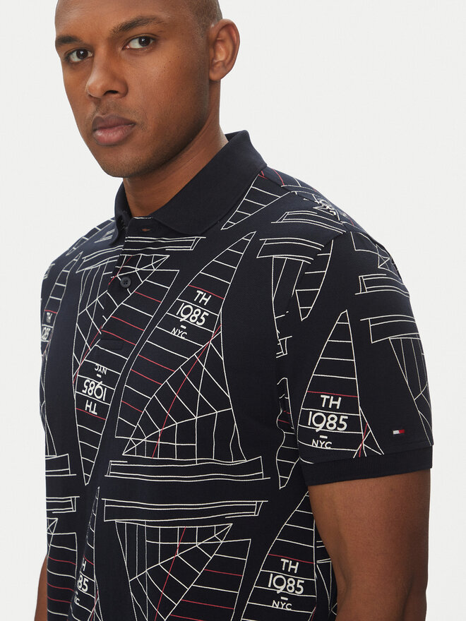 Tommy Hilfiger Tommy Hilfiger Pólóing Sailing MW0MW39309 Sötétkék Regular Fit
