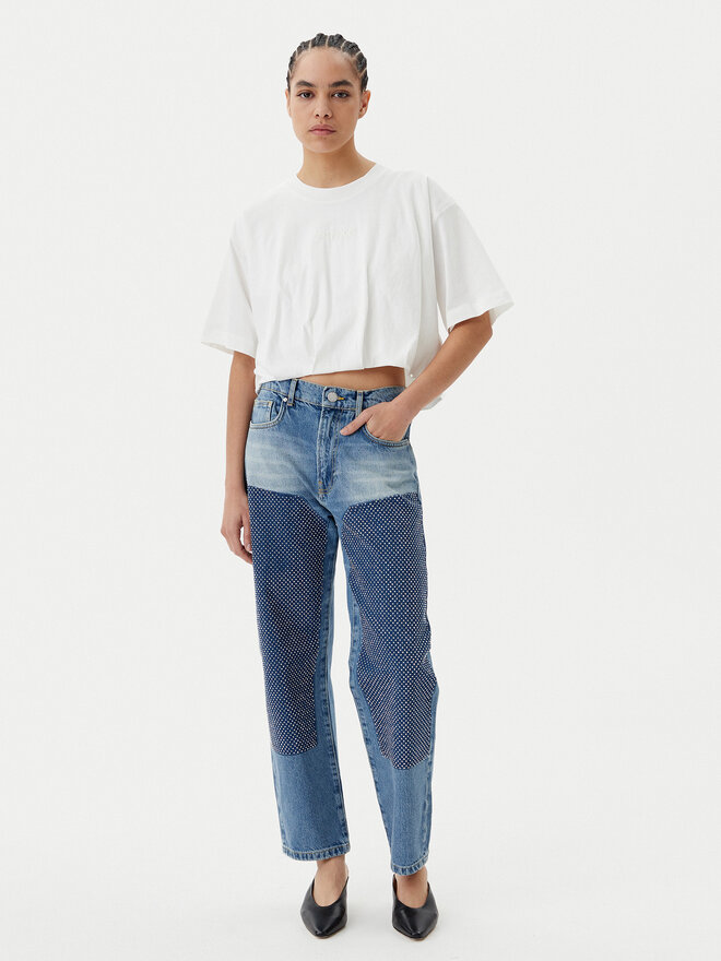 PINKO PINKO Póló Torrone 104257 A2F8 Fehér Regular Fit