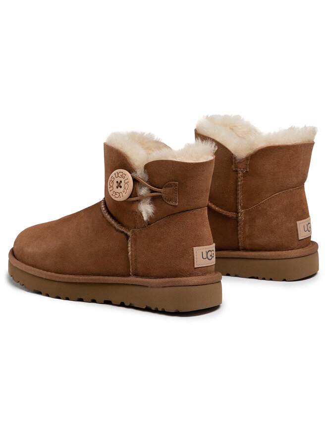 Ugg Stivali da neve Ugg W Mini Bailey Button II 1016422 Marrone
