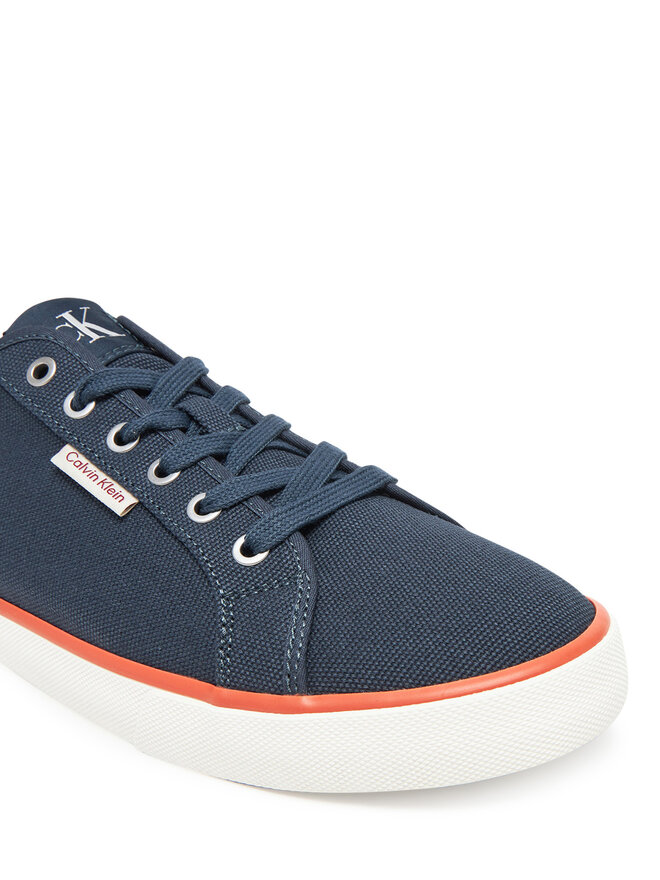 Calvin Klein Jeans Sneakers aus Stoff Calvin Klein Jeans Ess Vulc Low Mg Cv YM0YM01301 Dunkelblau