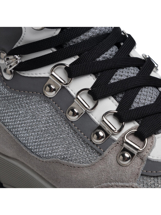 tommy sparkle sporty boot fw0fw04635 metallic silver 0k4