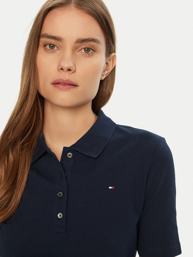 Tommy Hilfiger Tommy Hilfiger Polo marškinėliai 1985 WW0WW43224 Tamsiai mėlyna Regular Fit