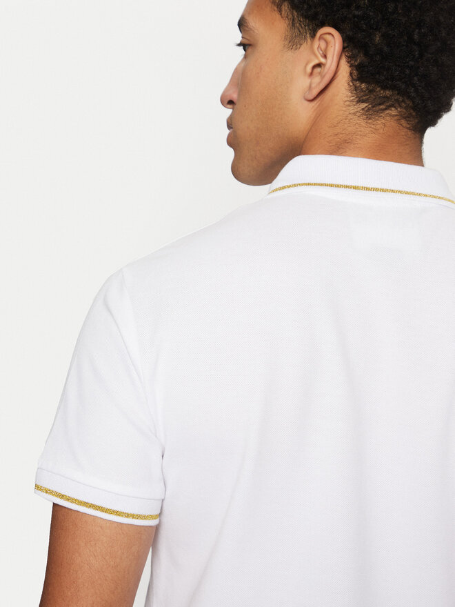 Versace Jeans Couture Versace Jeans Couture Polo marškinėliai 78GAGT00 Balta Regular Fit