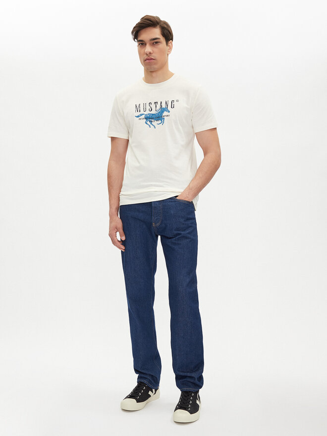 Mustang Mustang T-Shirt Austin 1016484 Λευκό Regular Fit