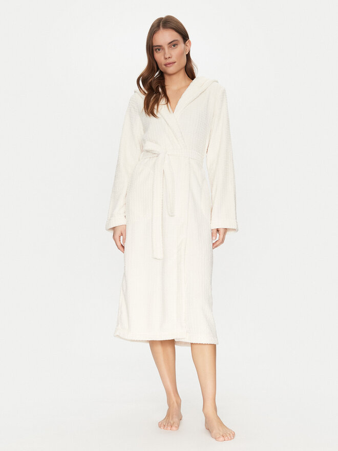 Hunkemöller Hunkemöller Chalatas Waffle 301439 Balta
