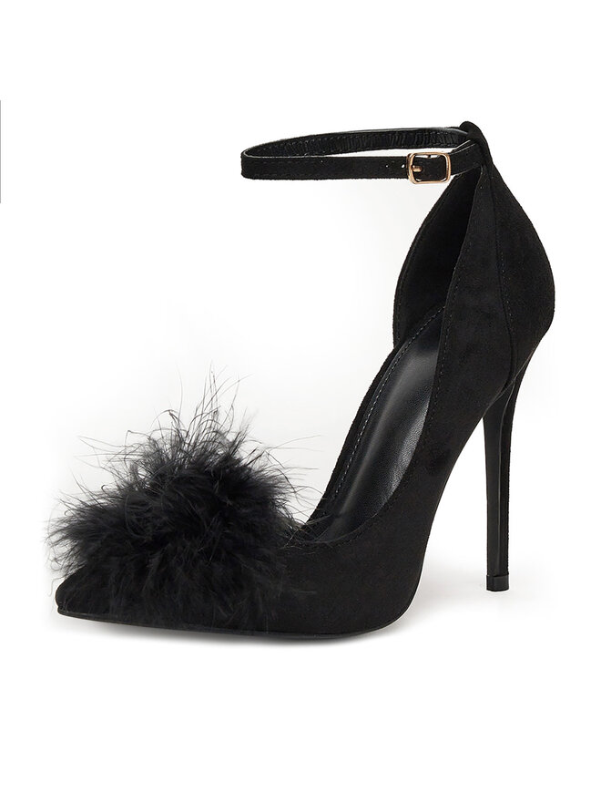 DeeZee Pantofi cu toc subțire DeeZee HT92831-126 Negru