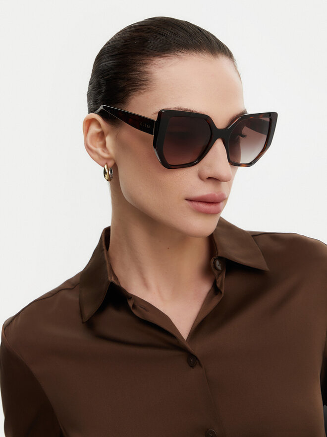 Guess Okulary przeciwsłoneczne Guess GU00154 Brązowy