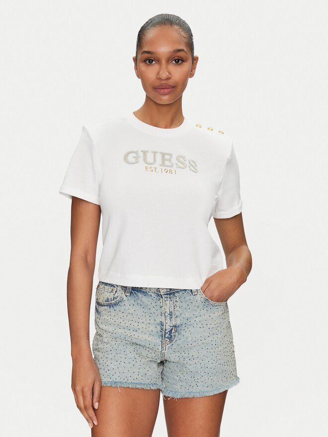 Guess Guess Camiseta W5GI15 K8FQ4 Blanco Regular Fit