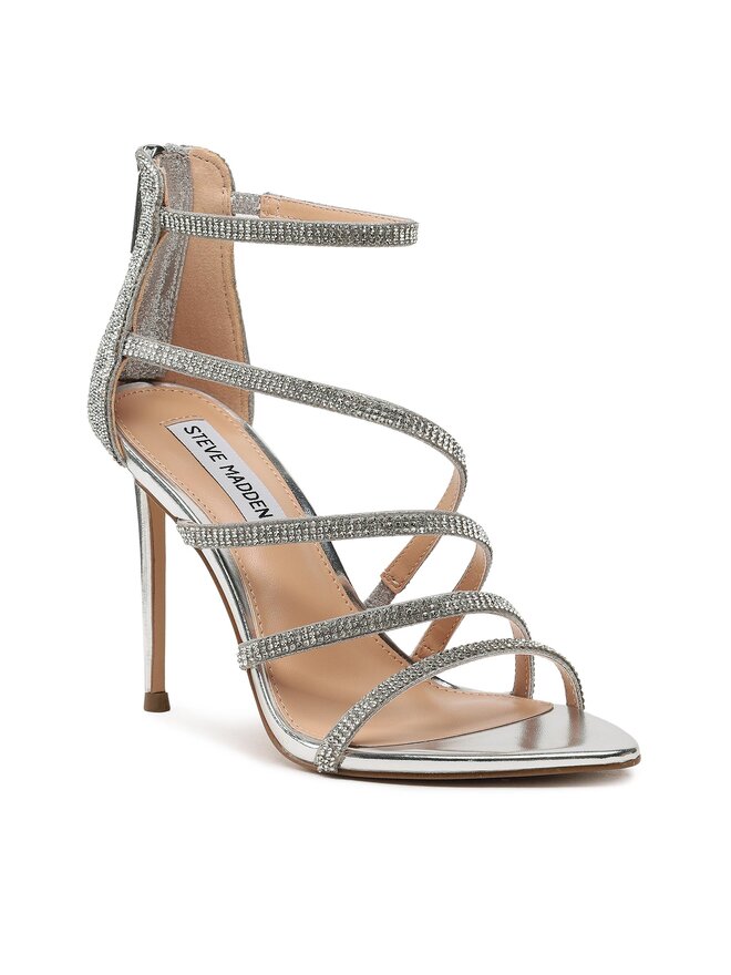 Steve Madden Σανδάλια Steve Madden Beamish Sandal SM11002585-751 Ασημί