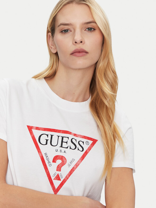 Guess Guess Camiseta W2BI69 K8FQ1 Blanco Regular Fit