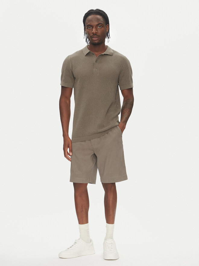 Lindbergh Lindbergh Poloshirt 30-804126 Beige Relaxed Fit