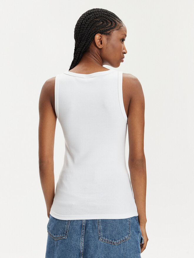 HUGO Hugo Top Datamia 50514489 Weiß Slim Fit