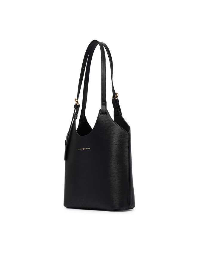 Tommy Hilfiger Handtasche Tommy Hilfiger Th Modern Mini Tote AW0AW18617 Schwarz