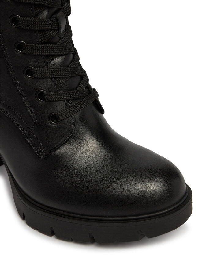 Tommy Jeans Stiefeletten Tommy Jeans Tjw Lace Up High Heel Boots EN0EN03109 Schwarz