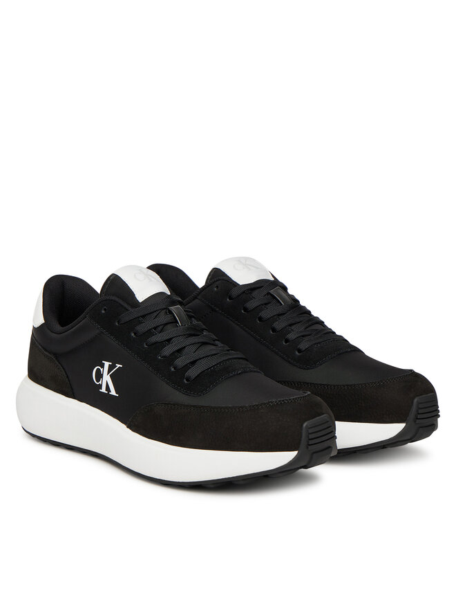 Calvin Klein Jeans Superge Calvin Klein Jeans Athleisure Runner Laceup Ny-Su YM0YM01370 Črna